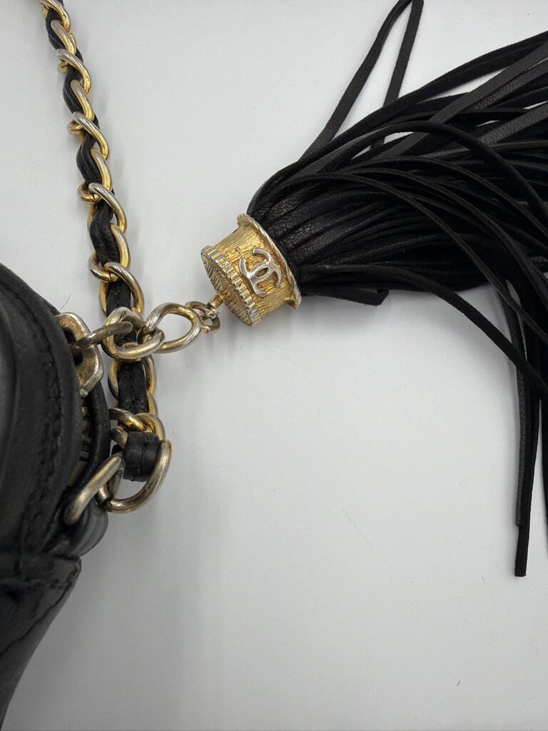 Vintage Chanel Quilted Camera Bag with Tassel