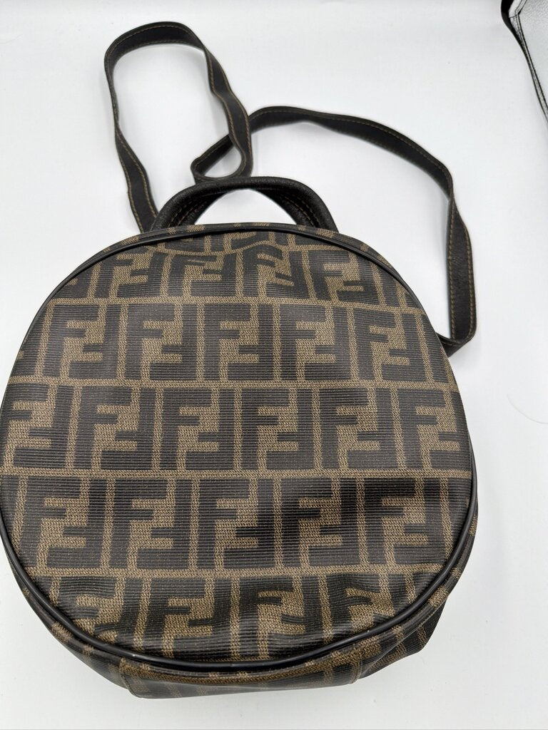Fendi Vintage Zucca Canvas Circular Bag