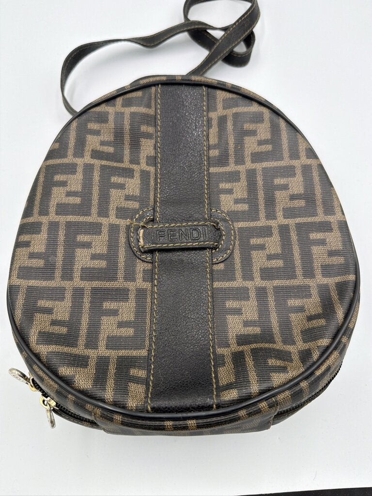 Fendi Vintage Zucca Canvas Circular Bag
