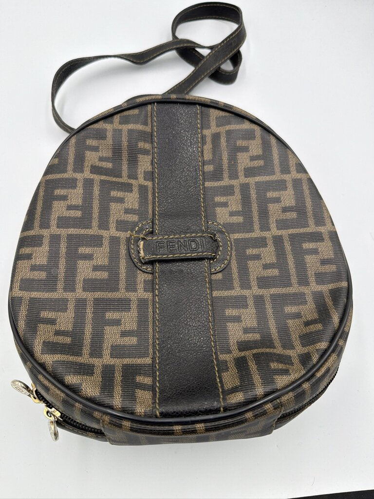 Fendi Vintage Zucca Canvas Circular Bag