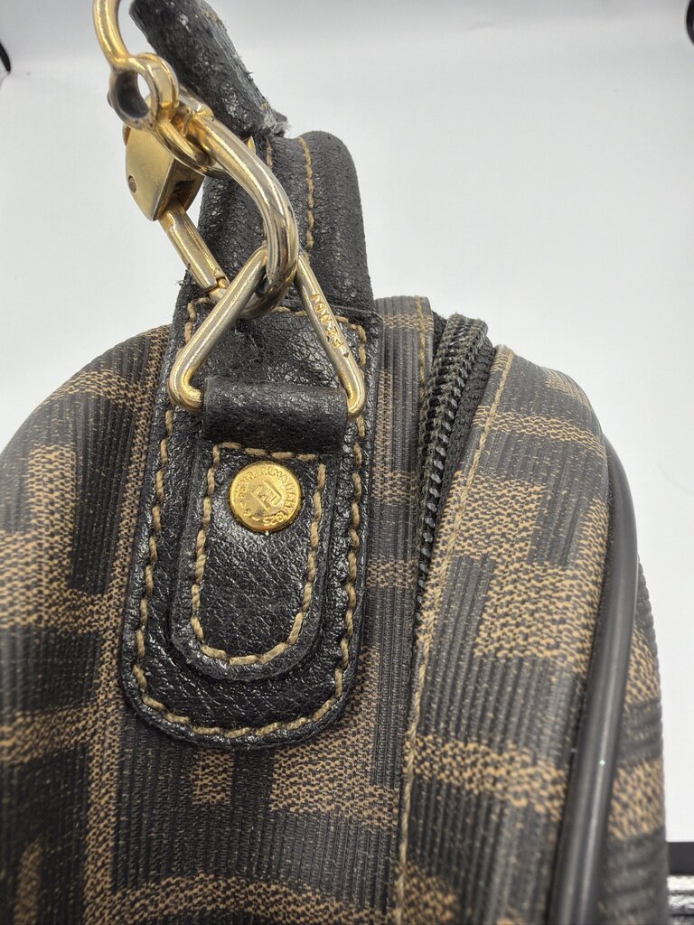 Fendi Vintage Zucca Canvas Circular Bag