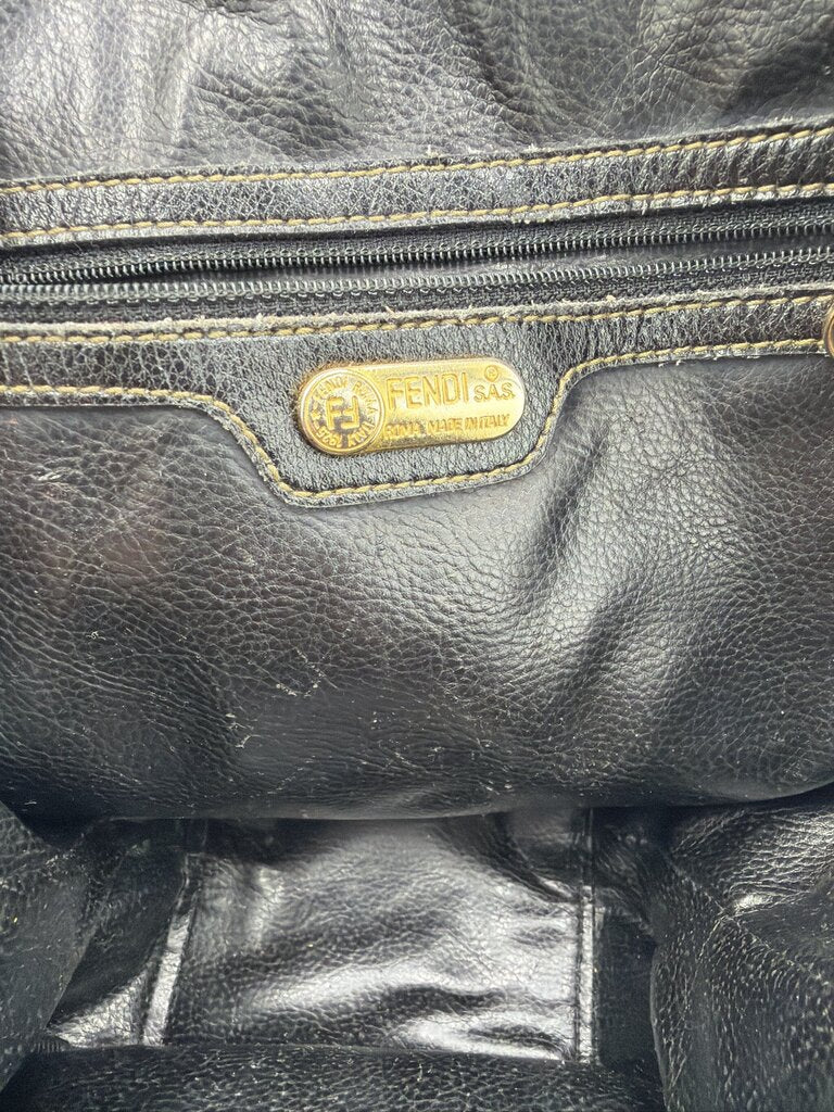 Fendi Vintage Zucca Canvas Circular Bag