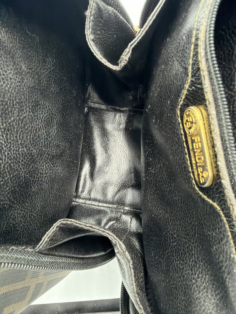 Fendi Vintage Zucca Canvas Circular Bag