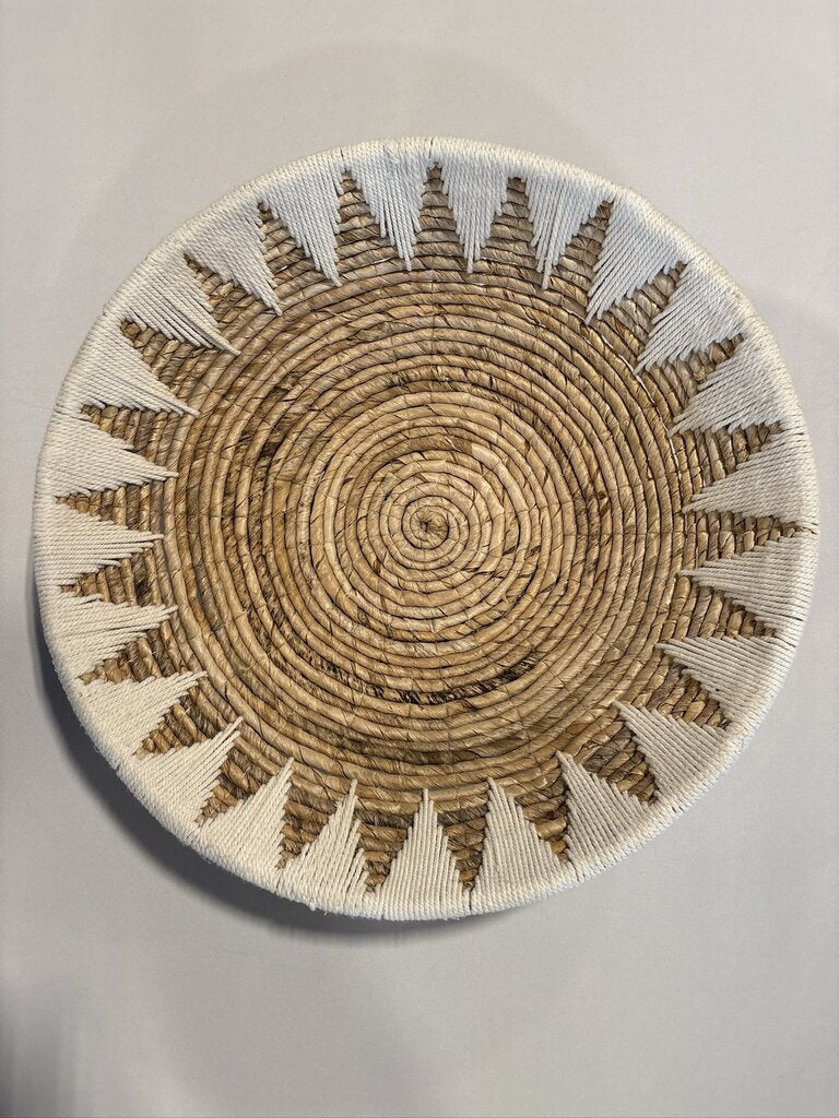Pottery Barn Sunny Handwoven Basket Wall Art- 20X20X5