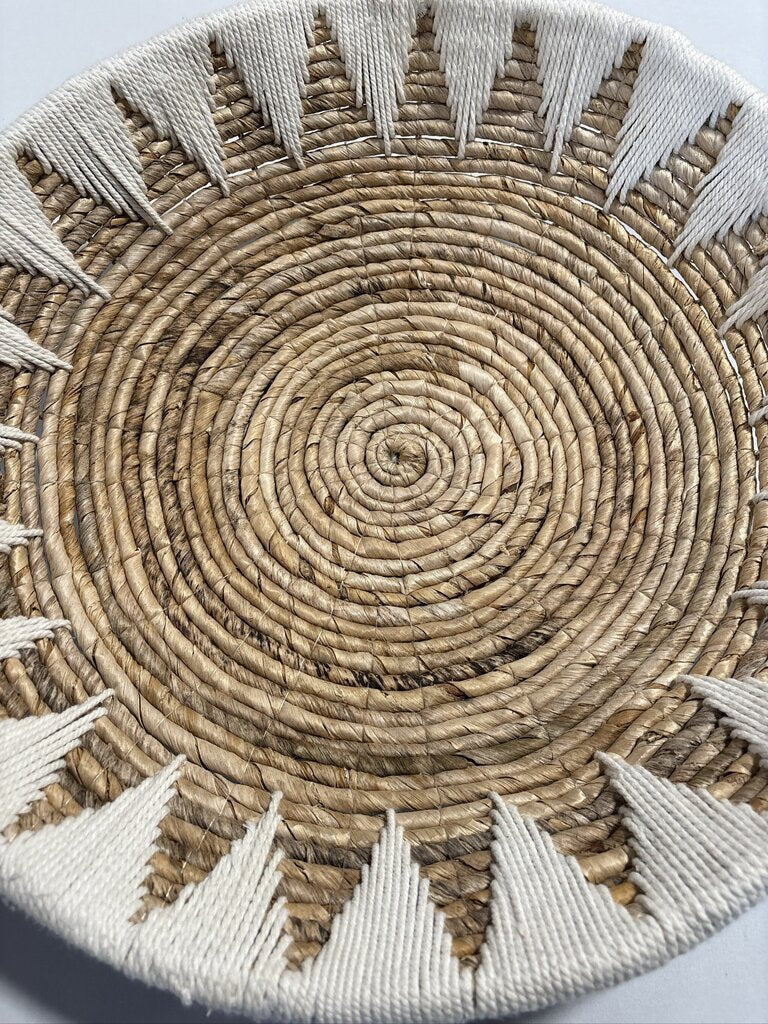 Pottery Barn Sunny Handwoven Basket Wall Art- 20X20X5