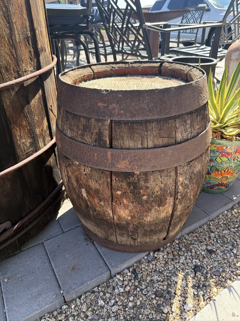 Vintage Arnold's Pickles Olive Barrel - 15x15X21.5H