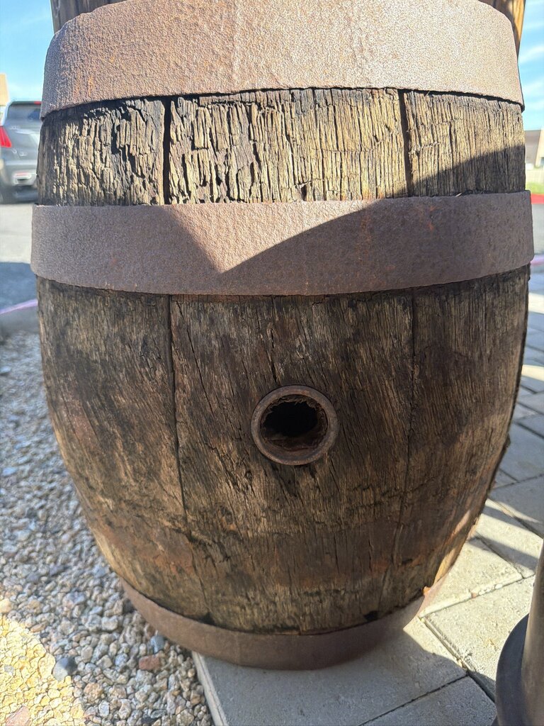 Vintage Arnold's Pickles Olive Barrel - 15x15X21.5H