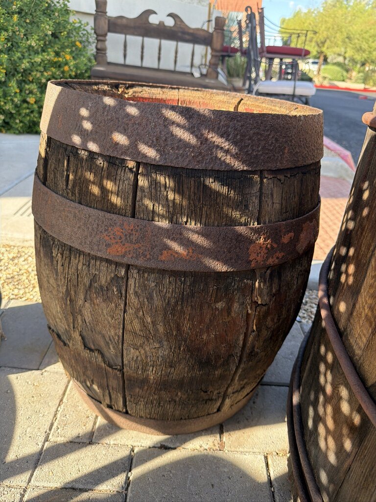Vintage Arnold's Pickles Olive Barrel - 15x15X21.5H