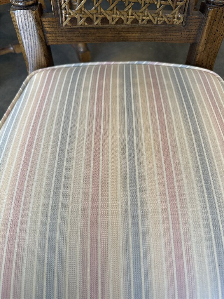 Vintage Herringbone Wood Oval Extension Dining Set-42X52-86X30