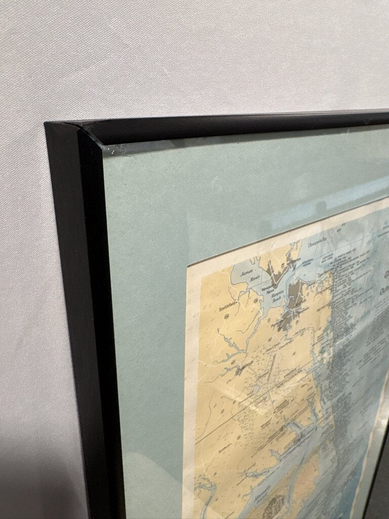 Ghost Fleet of the Outer Banks Map Poster - 14.25X24H