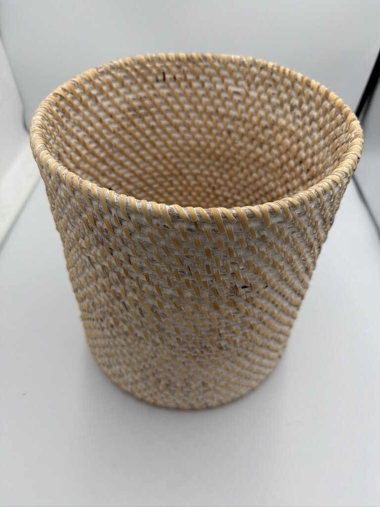 Artifacts Trading Company Rattan Round Basket- 9X9X9.5