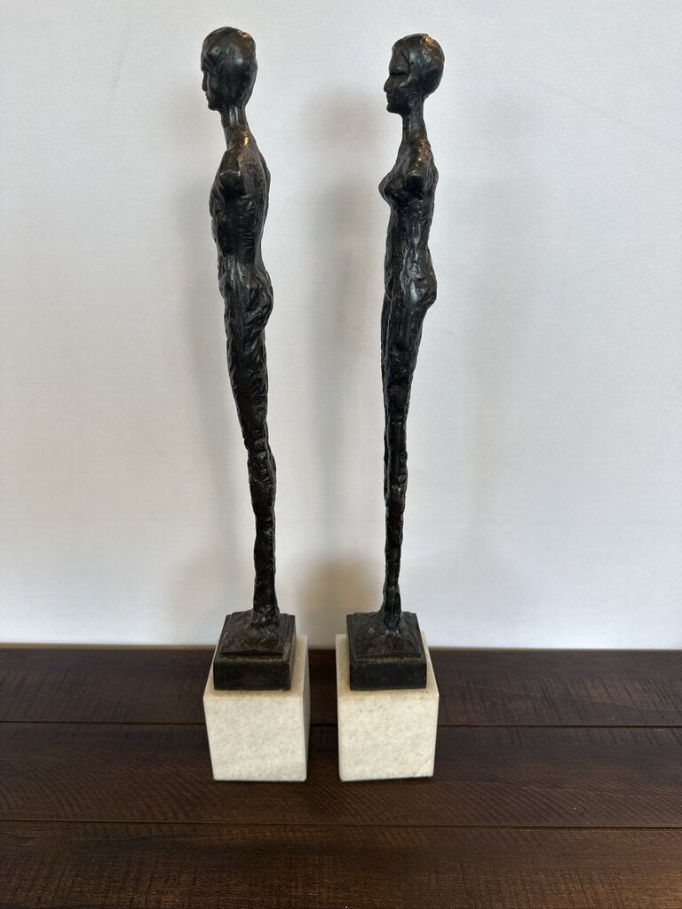 Global Views Statues Man & Woman - 3X3X21