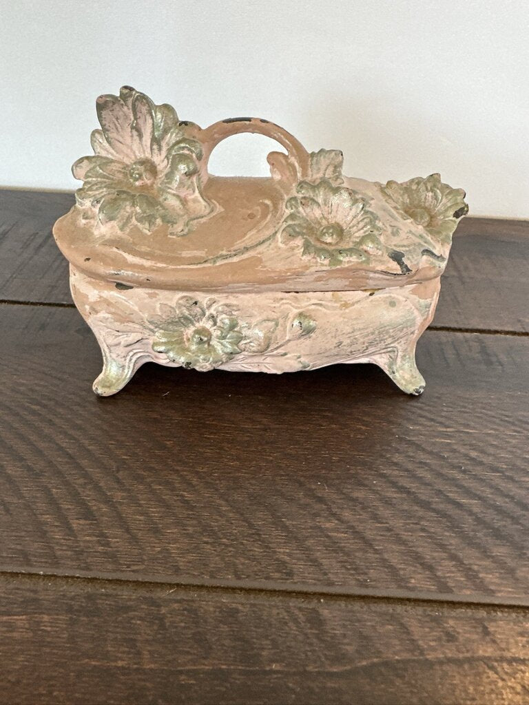 JB Jennings Bros. Vintage Art Nouveau Jewelry Box- 5X2.5X3