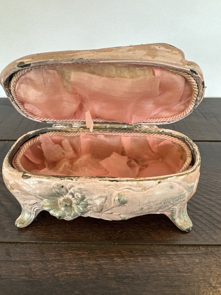 JB Jennings Bros. Vintage Art Nouveau Jewelry Box- 5X2.5X3