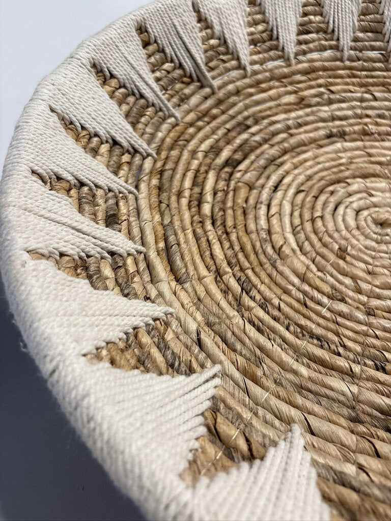 Pottery Barn Sunny Handwoven Basket Wall Art- 20X20X5