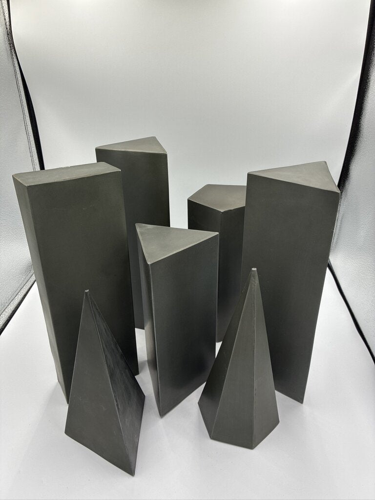 RH Metal Obelisks - Set of 7 - 4X4X12H