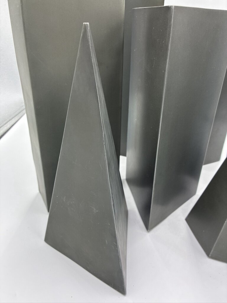 RH Metal Obelisks - Set of 7 - 4X4X12H
