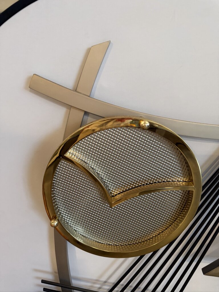 MCM Iron & Brass Modernist Wall Art By Jeff Mehringer-51X5X52