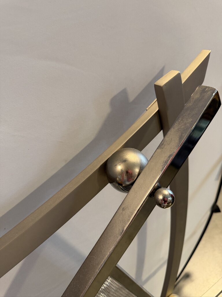 MCM Iron & Brass Modernist Wall Art By Jeff Mehringer-51X5X52
