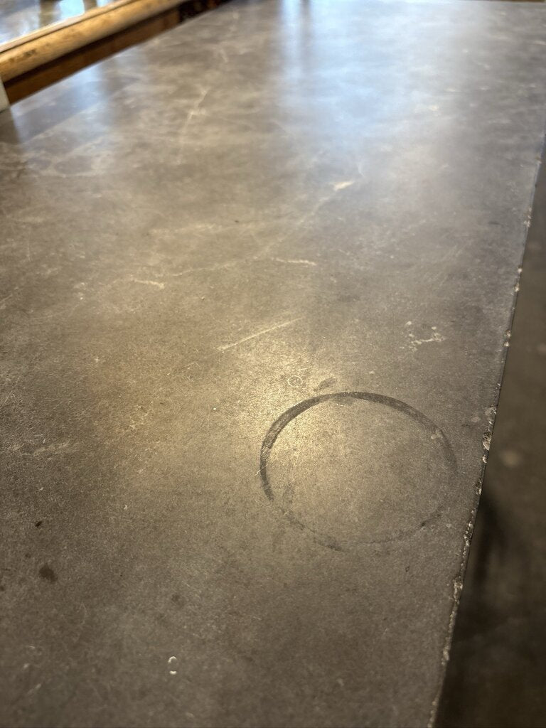 Restoration Hardware Bluestone & Iron Console - AS IS - 48X18X30.5H
