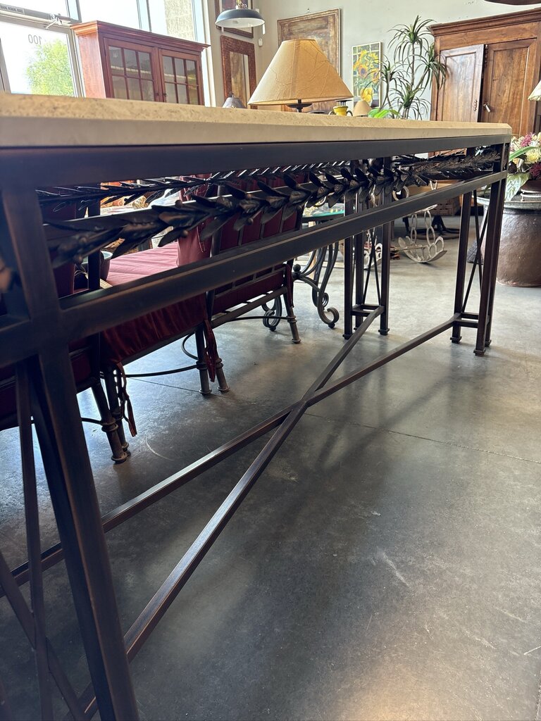 Kreiss Stone & Iron Console- 96.5X26X37.5H