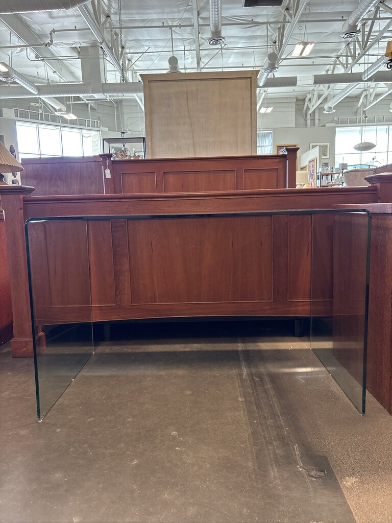 Glass Waterfall Desk- 47X27.5X29.5