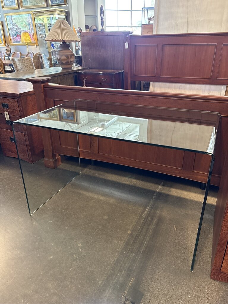Glass Waterfall Desk- 47X27.5X29.5