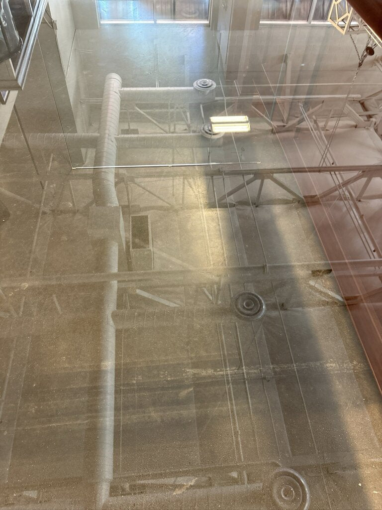 Glass Waterfall Desk- 47X27.5X29.5
