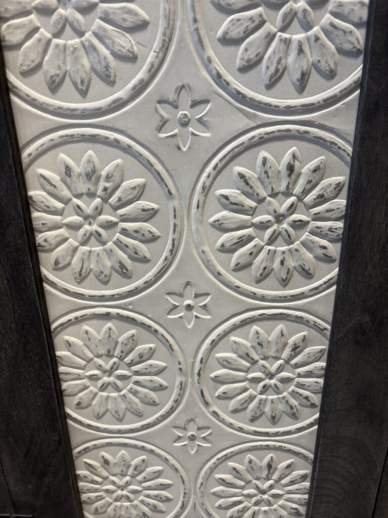 Wood & Metal 2 Door Cabinet- 33X16X33.5H