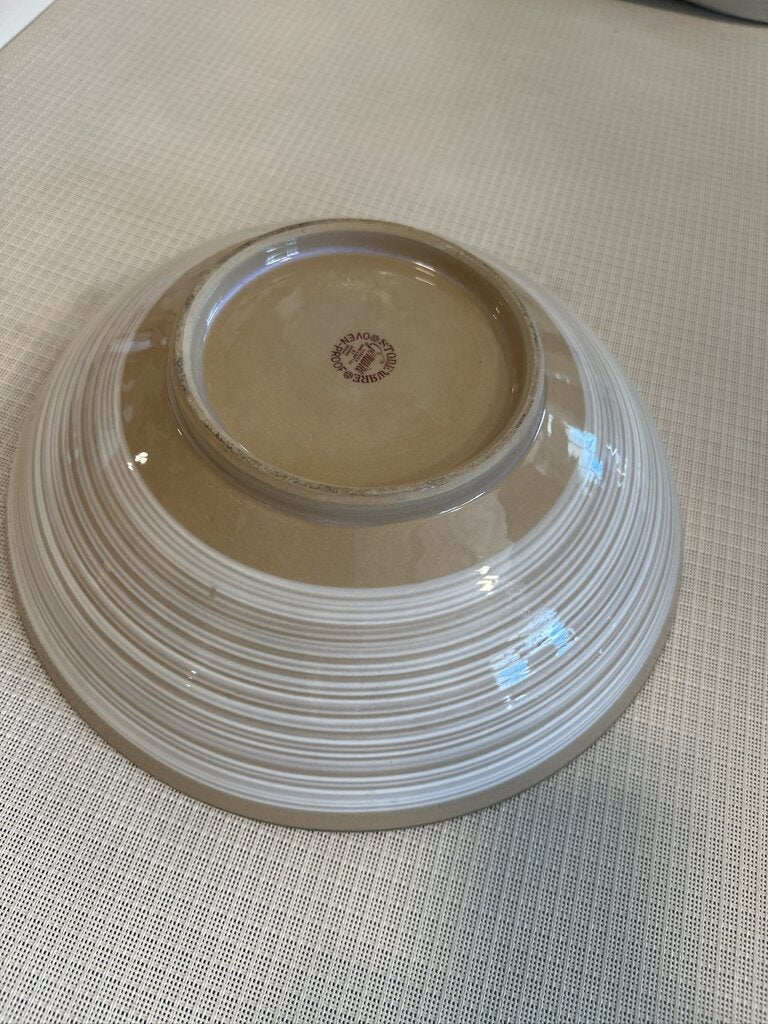 Howa Kasuga Japan Stoneware Bamboo Bowl- 12X12X4