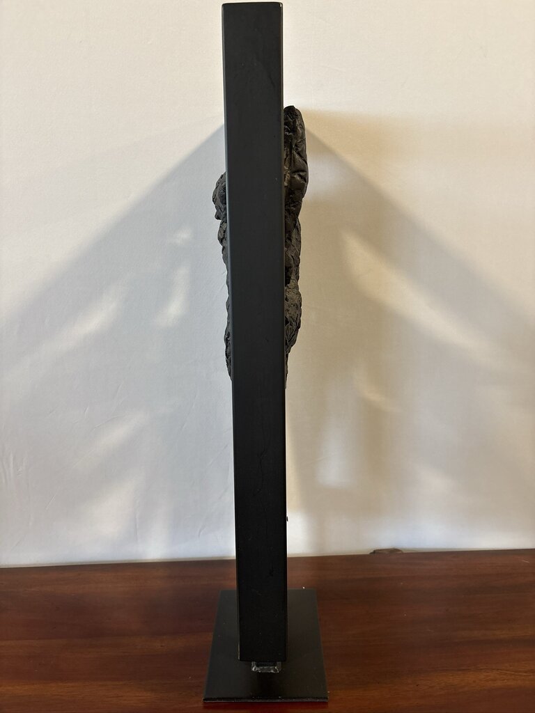 Gerard Koch Style Metal Male Sculpture - 12X5.5X27H