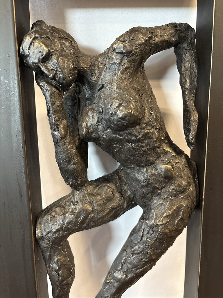 Gerard Koch Style Metal Female Sculpture - 12X5.5X27H