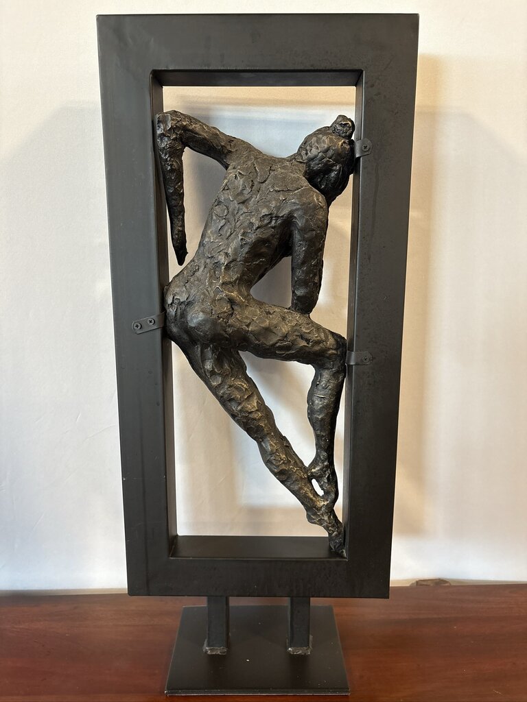 Gerard Koch Style Metal Female Sculpture - 12X5.5X27H
