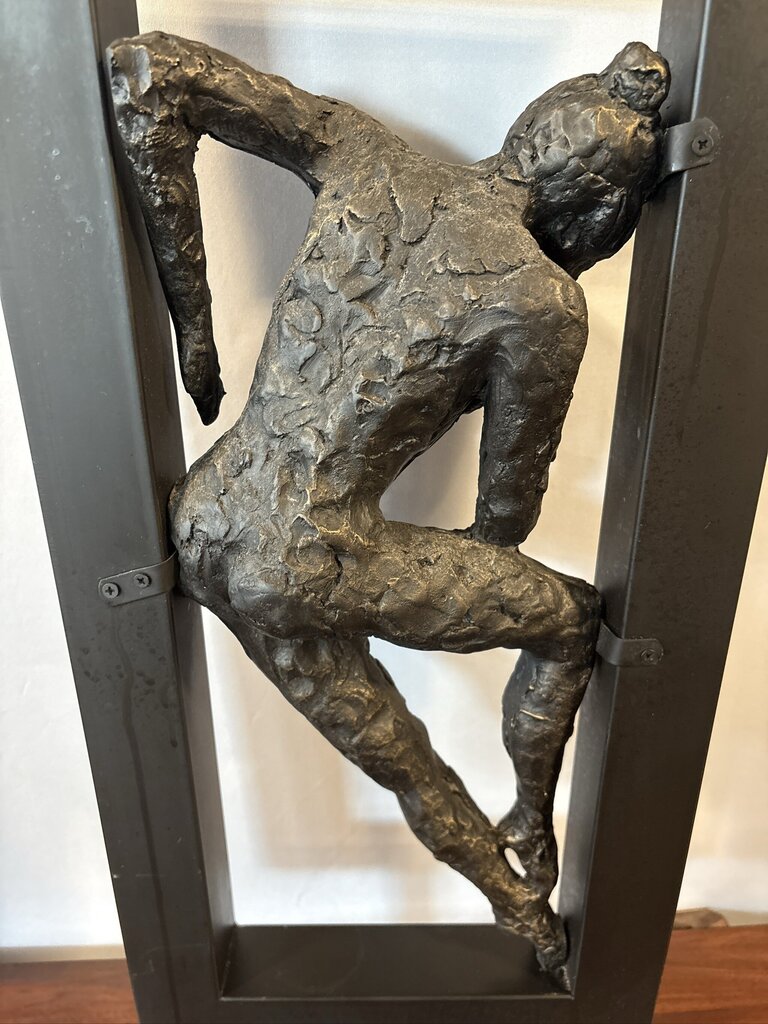 Gerard Koch Style Metal Female Sculpture - 12X5.5X27H