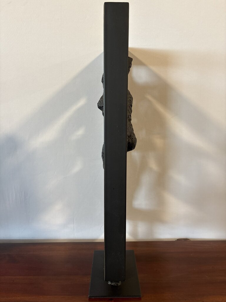 Gerard Koch Style Metal Female Sculpture - 12X5.5X27H