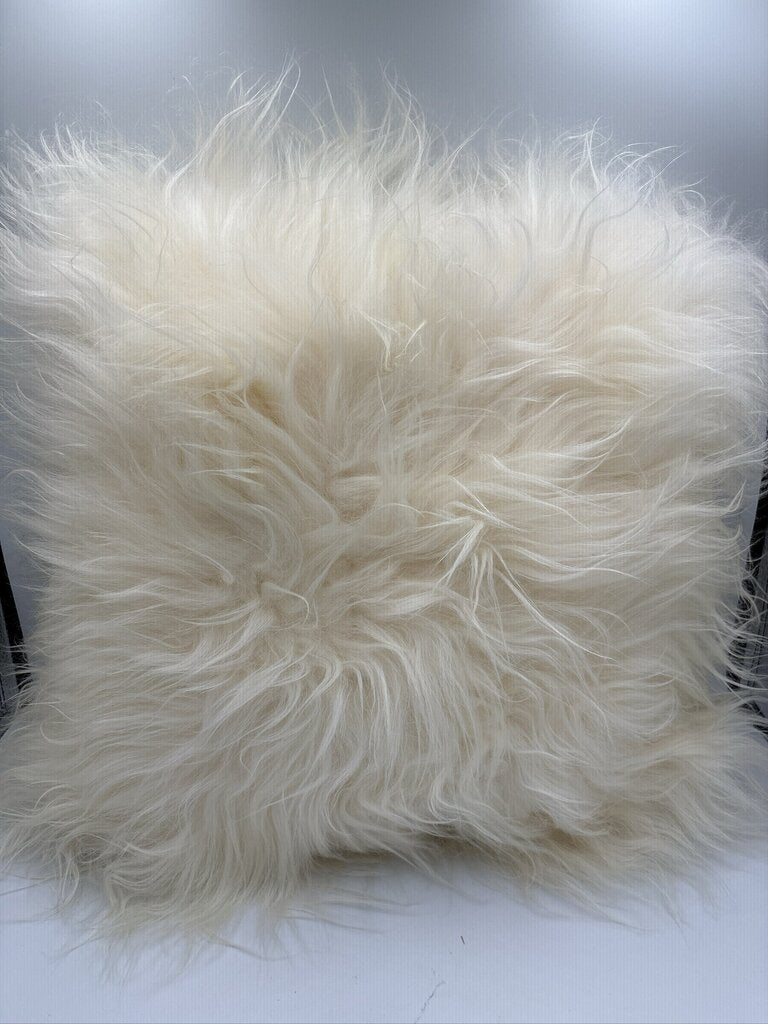 CB2 Icelandic Sheepskin Pillow |- 16X16H
