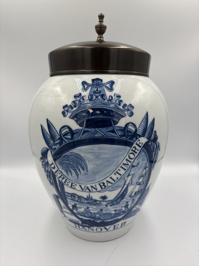 Authentic Models Van Baltimore Dutch Tobacco Jar - 8X8X14H