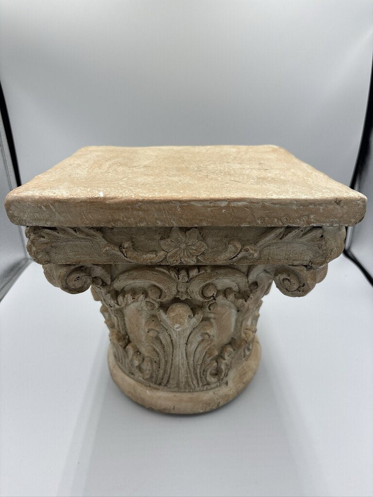 Ornate Plaster Pedestal- 10X10X9.