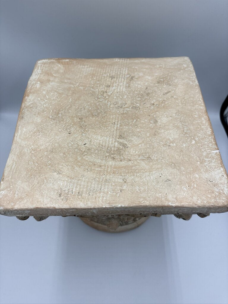 Ornate Plaster Pedestal- 10X10X9.