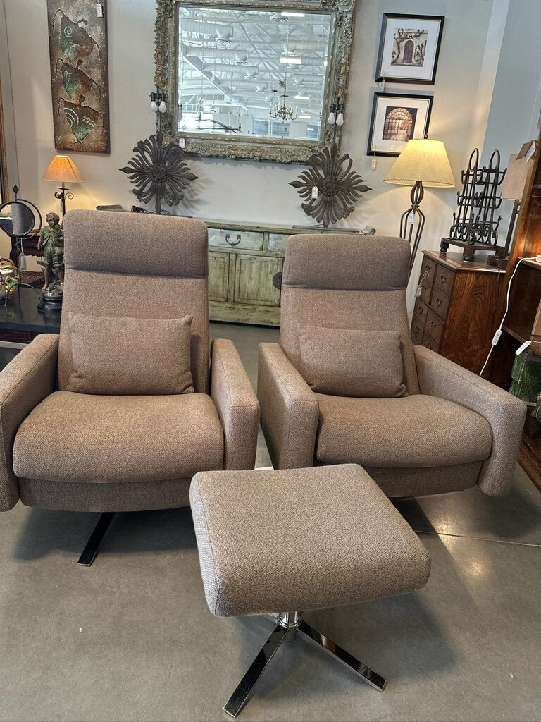 American Leather Innovation Cloud Recliner- Pair