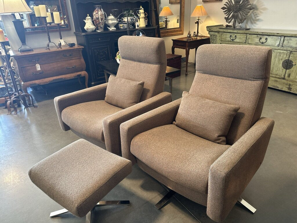 American Leather Innovation Cloud Recliner- Pair