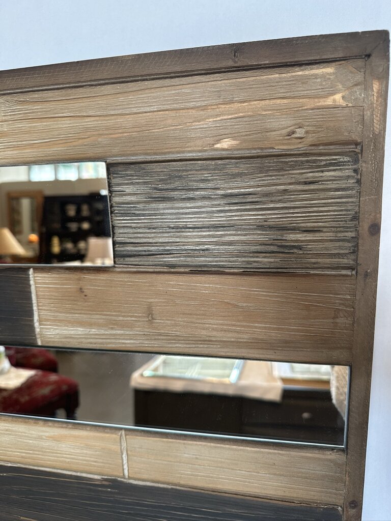Uttermost Kaine Wood & Mirror Wall Decor- 24X60