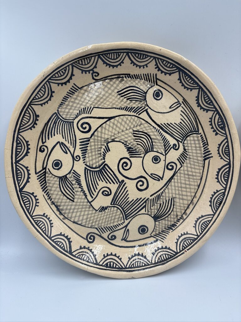 Luis Manuel Morales Mexican Ceramic Plates Set of 6 - 10.5X10.5X2
