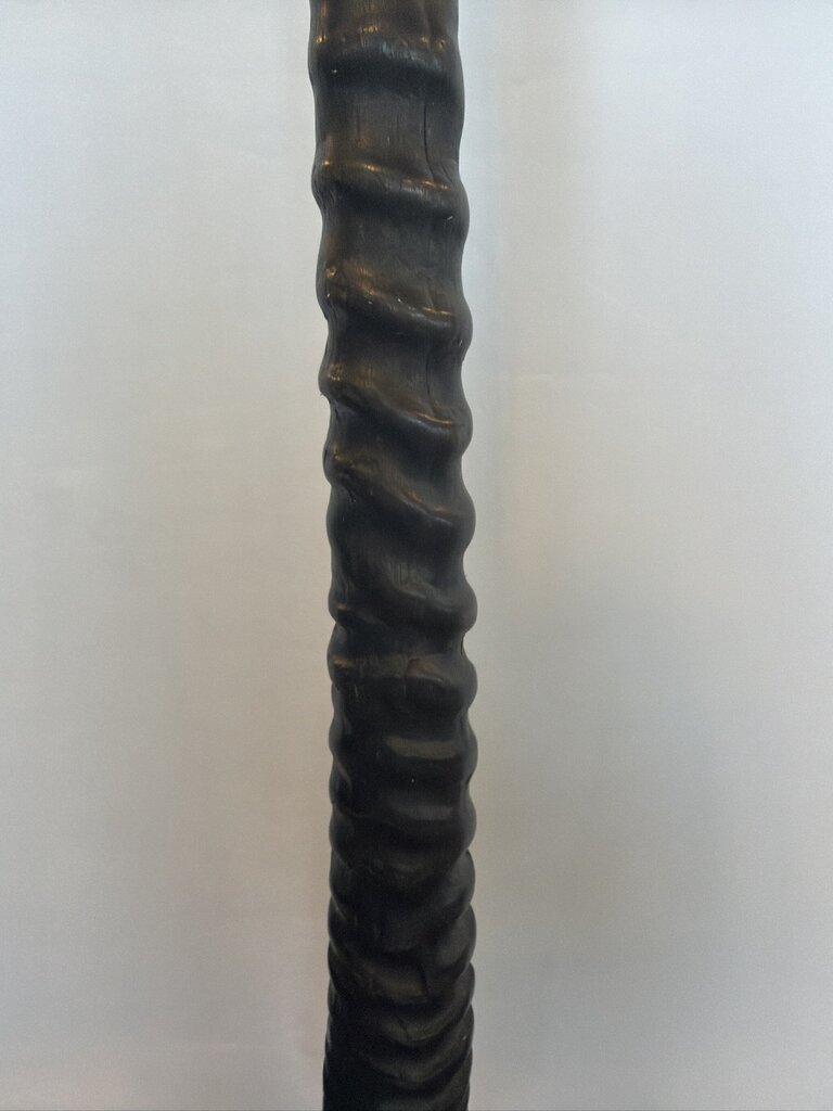 Oryx Horn On Metal Stand - 34.5H