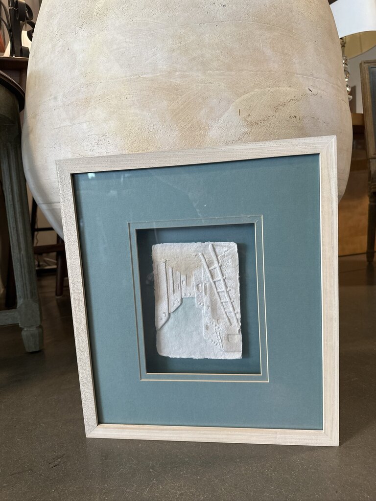 Cast Paper Art In Shadow Box- 15X17- Set of 5