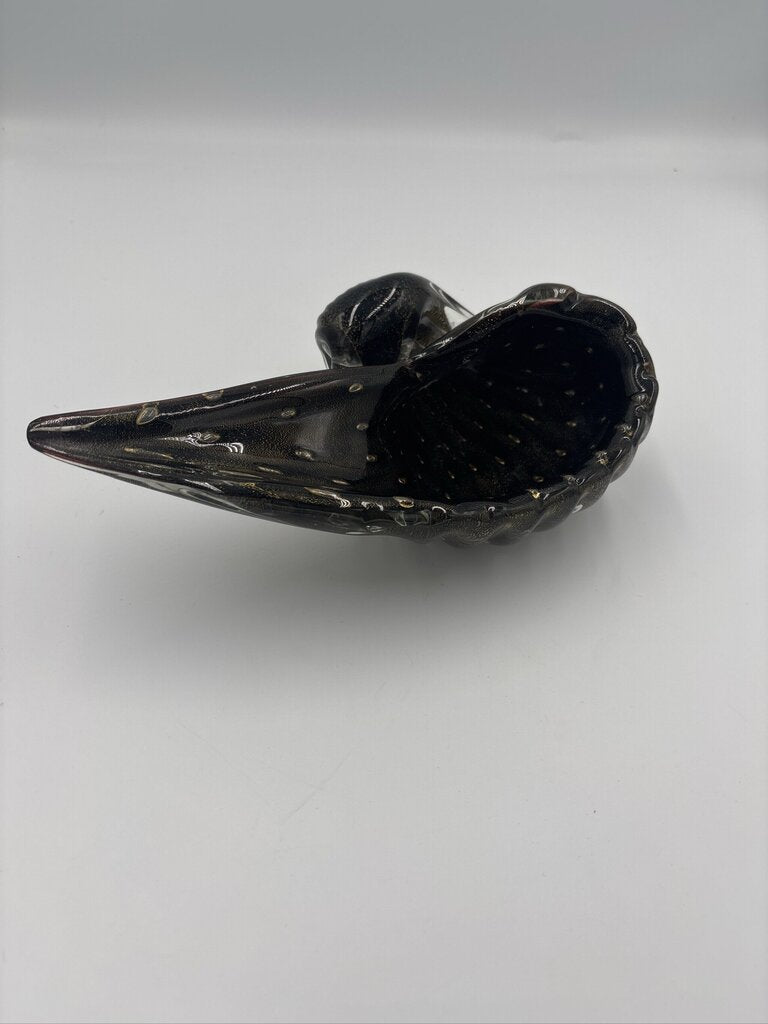 Tortoise Shell Conch Murano Glass Sea Shell-8.5X5X4