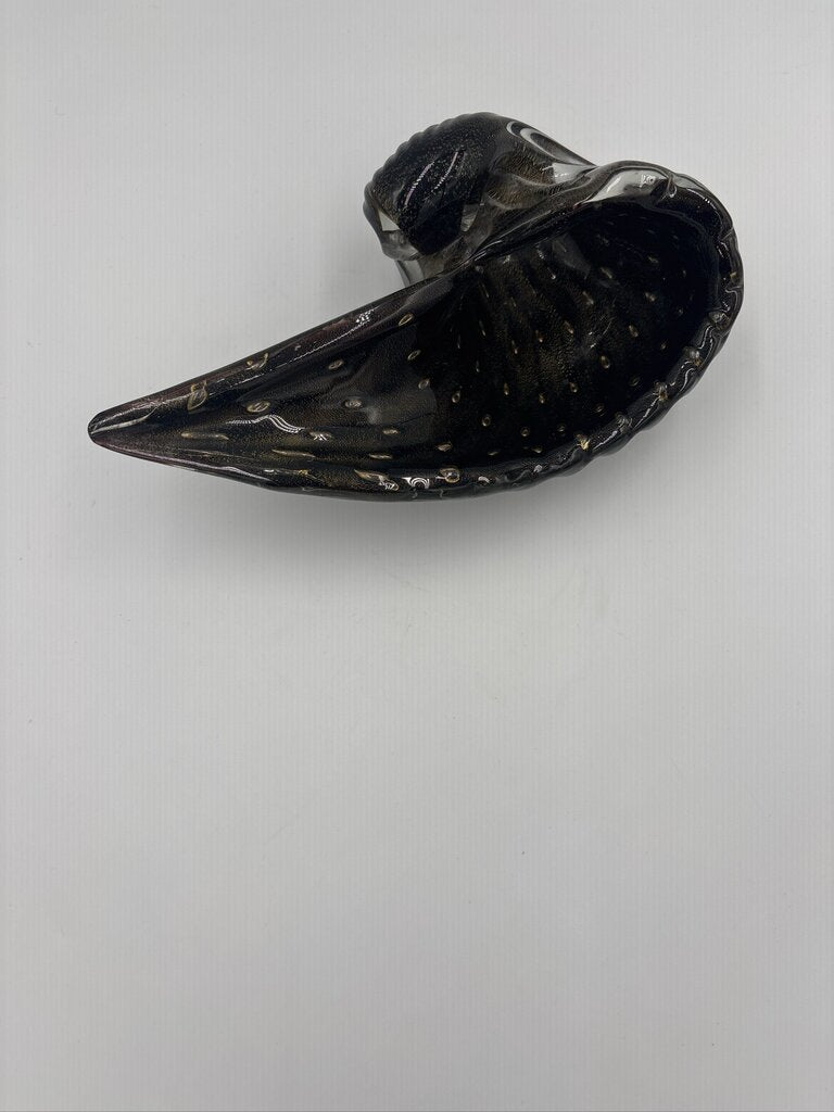 Tortoise Shell Conch Murano Glass Sea Shell-8.5X5X4