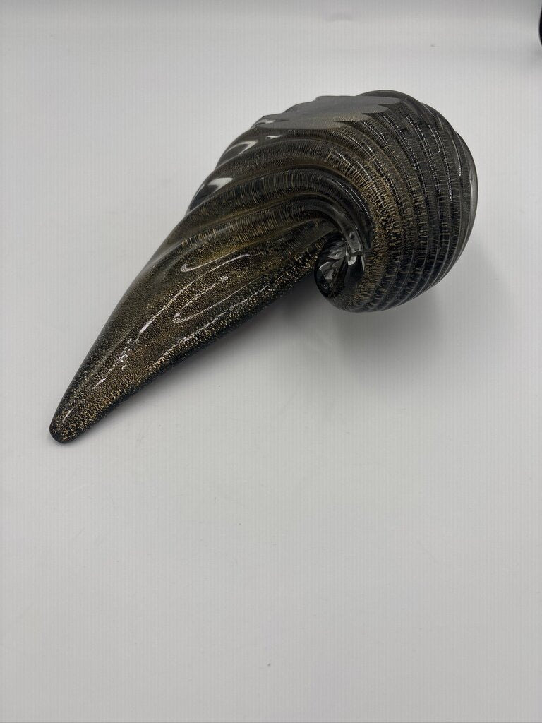 Tortoise Shell Conch Murano Glass Sea Shell-8.5X5X4