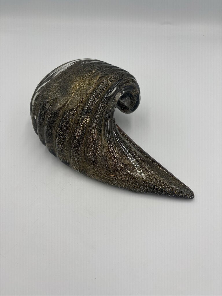 Tortoise Shell Conch Murano Glass Sea Shell-8.5X5X4