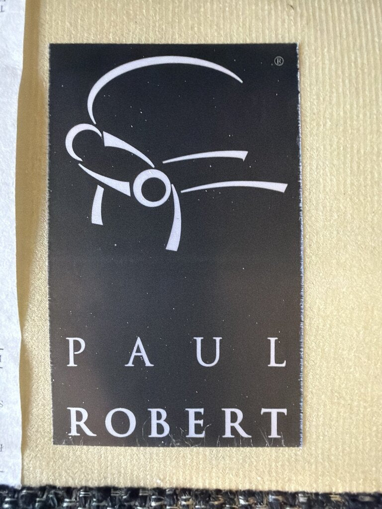 Paul Robert Navy Tweed 3 Seat Sofa- 107X45X29.5H